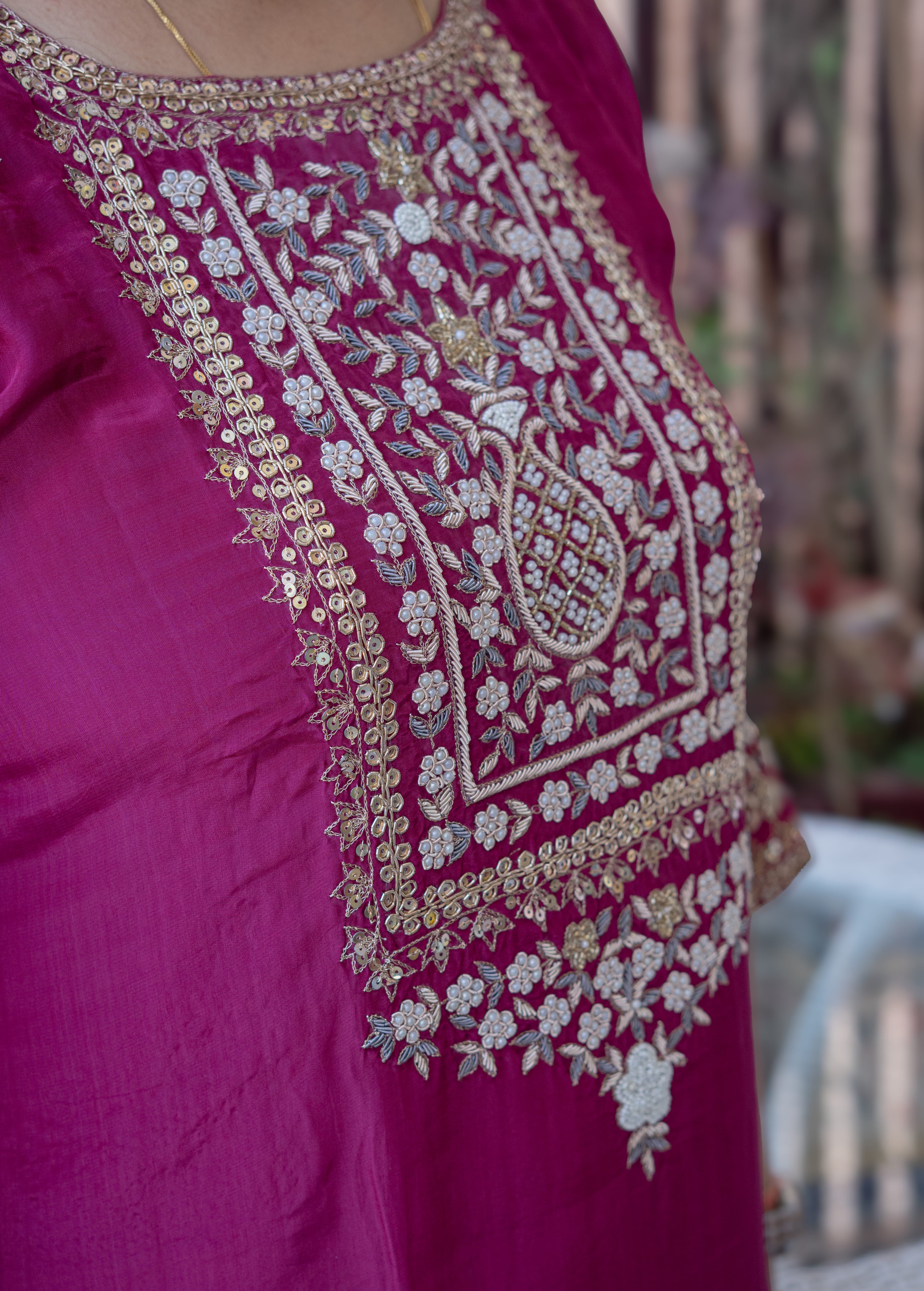 3-piece Straight Kurta Pant Dupatta Set