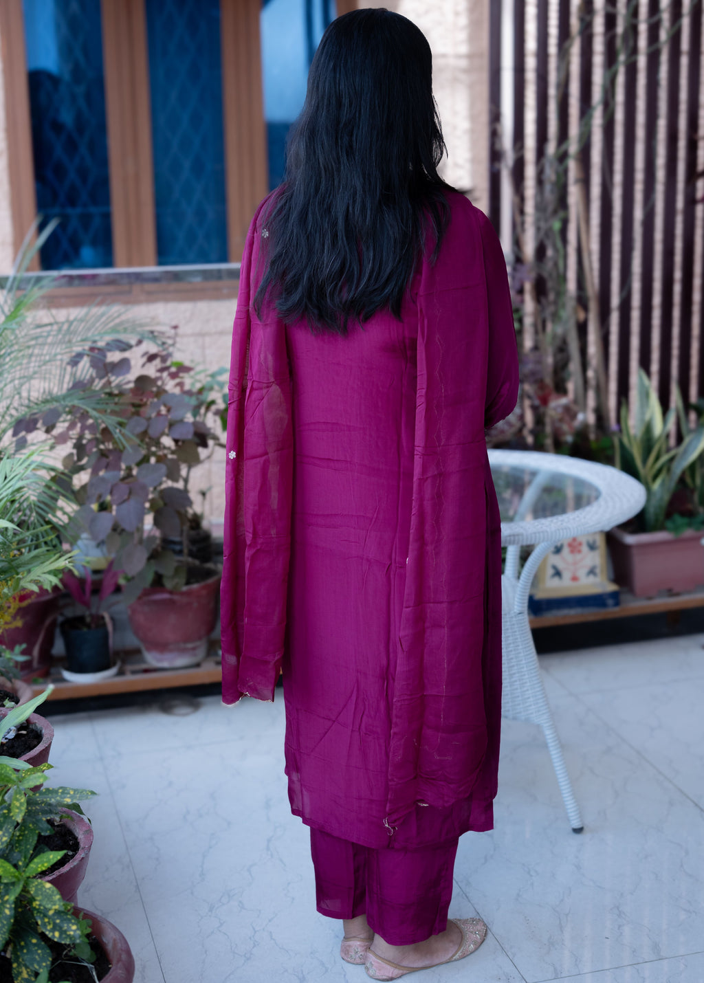 3-piece Straight Kurta Pant Dupatta Set