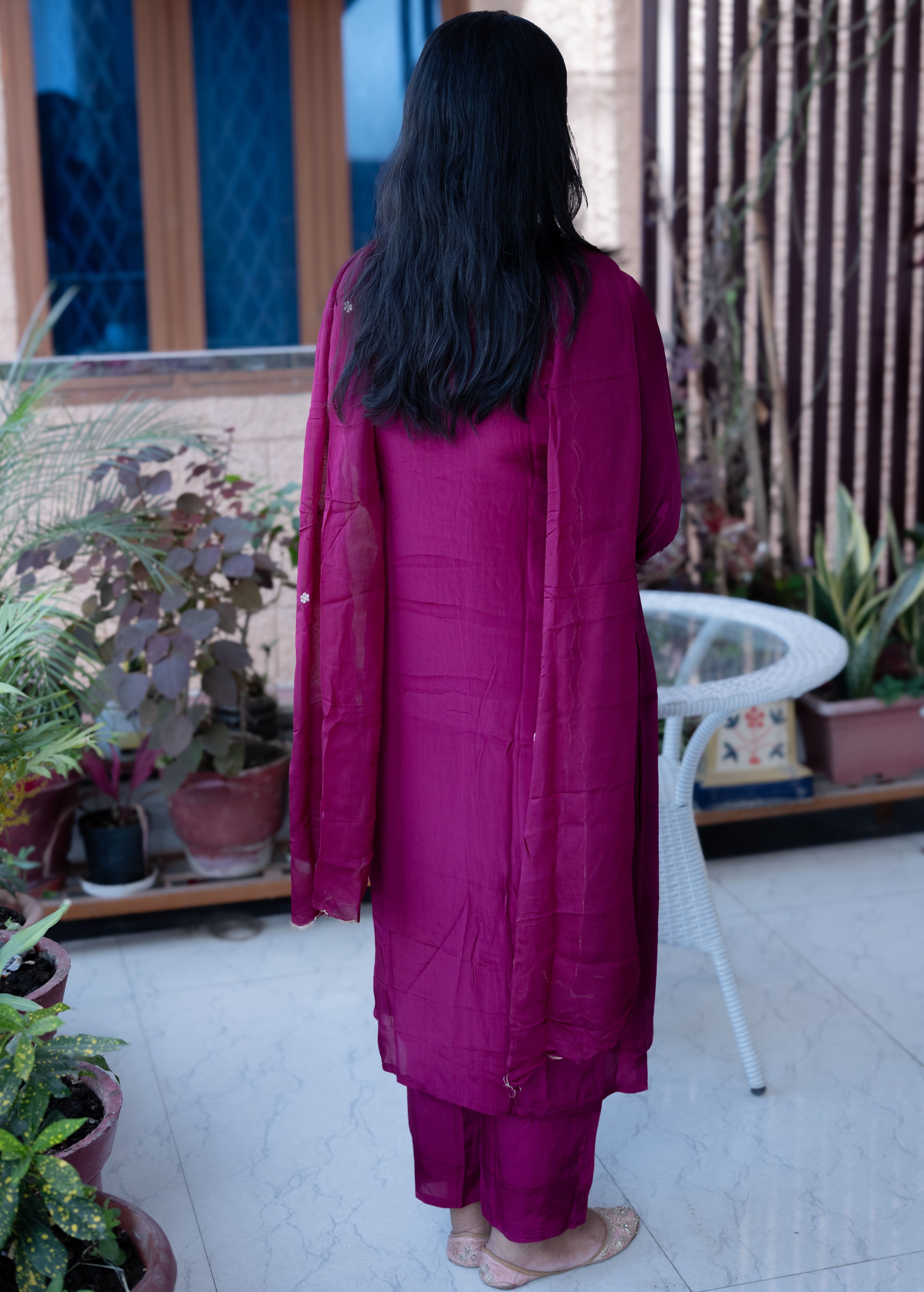 3-piece Straight Kurta Pant Dupatta Set