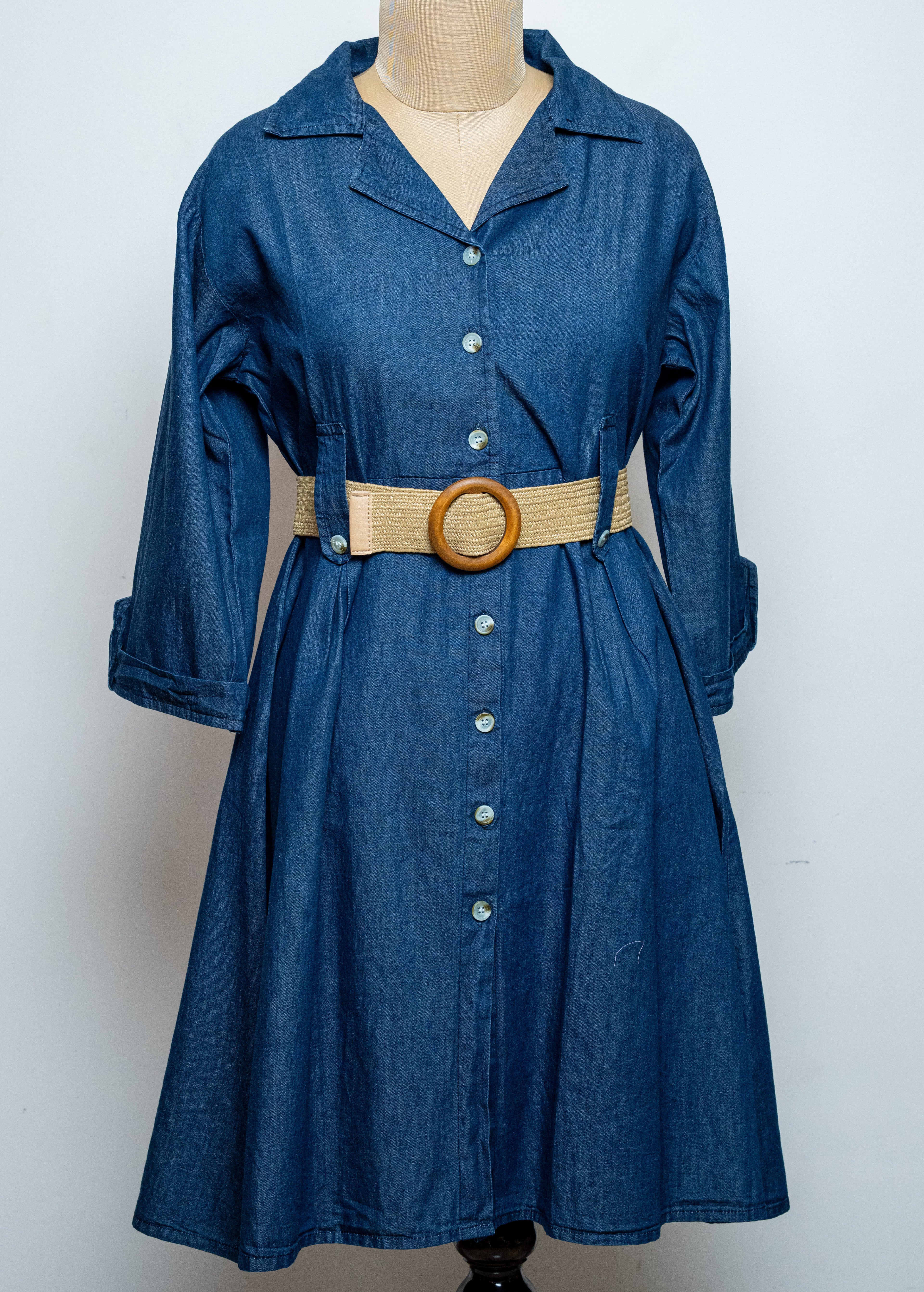 A LINE SHIRT DRESS