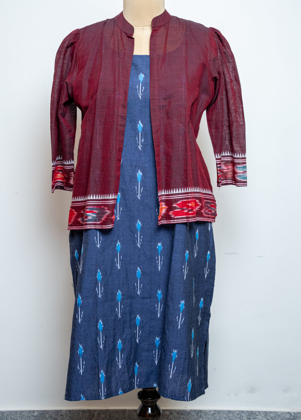 IKKAT INNER WITH SHORT JACKET