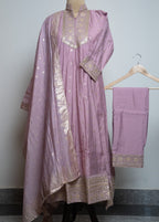 LAVENDER HEAVY ZARI EMBROIDERED ANARKALI